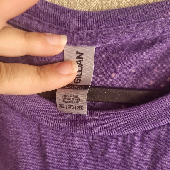 Teacher T Shirt Bleached Design Rainbow 3x XXXL Purple - Picture 5 of 5